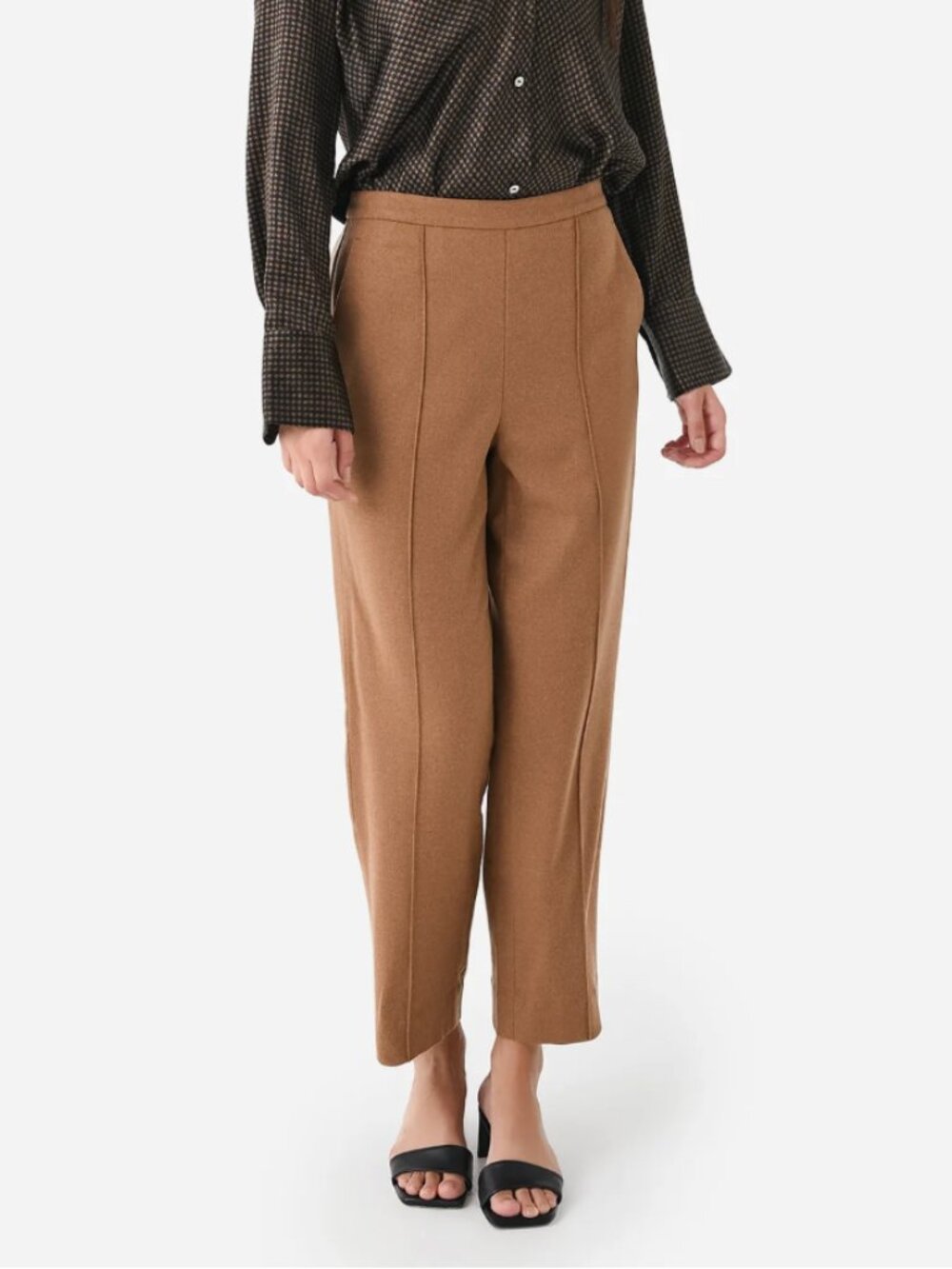 Vince Brushed Mid Rise Pull-On Pant